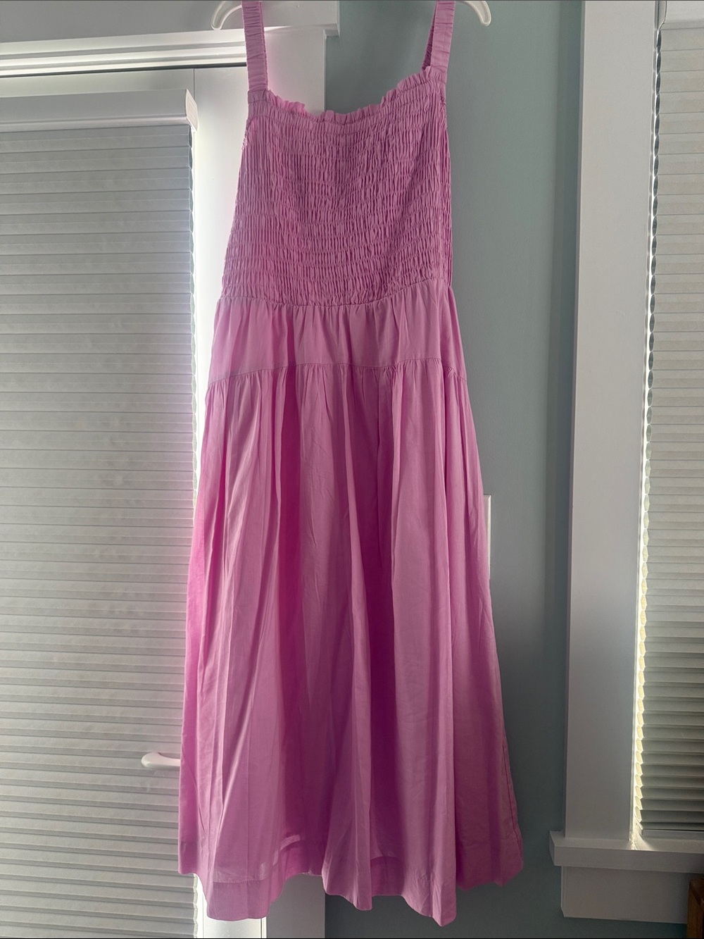 On 34th Pink Smocked Sundress